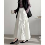 スカート パイピングバルーンシルエットスカート