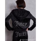 ショッピングＧＧ パーカー GYDA×Juicy Couture GG JC Emboss Big Bling Velour Hoodie レディース