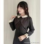 ショッピングレトロ ワンピース カットワークレイヤード風クレリックワンピース/クロミ