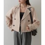 トレンチコート コート ショートトレンチコート レディース