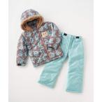 ショッピングkappa サイズ調整付き蝶柄スノースーツ