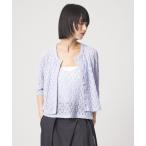 カーディガン 「EMMEL REFINES」EM カットレース カーディガン＆タンクトップ セット レディース