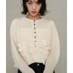 ショッピングway ニット セーター 「EMMEL REFINES」EM ドッキングフリル 2WAY ニット レディース