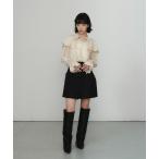 スラックス パンツ 「EMMEL REFINES」EM 2タック コクーン ショートパンツ レディース