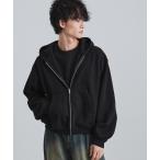 パーカー ボリュームスリーブジップパーカ メンズ