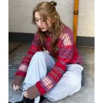 ショッピングused ニット セーター USEDジャガードニット レディース