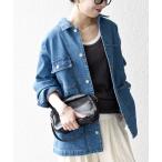 ショッピング牛革 デニムジャケット gジャン SHIPS any:「洗濯機可能」ルーズ デニム カバーオール ジャケット「SHIPS any DENIM」 レディース