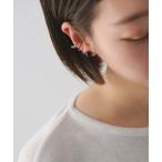 イヤーカフ オーバルブラックダイヤエタニティーイヤーカフK10（片耳） レディース