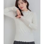 ショッピング洗濯機 tシャツ 「洗濯機可/S-LL」レイヤードスタイルに レース切り替えインナー レディース