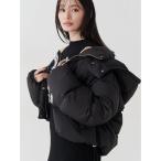 ダウンコート ダウンジャケット 2WAYフード付アライドショートダウン レディース