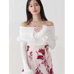 ショッピングオフショルダー ニット セーター 「追加生産」フェイクファートリミングニット レディース