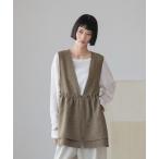 ベスト ジレ メランジツイルベスト　593590 レディース