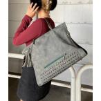 ショッピングスタッズ トートバッグ スタッズスクエアトートバッグ レディース