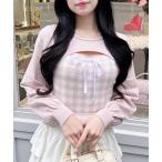  вязаный свитер болеро Layered способ лента серебристый жевательная резинка проверка вязаный женский 