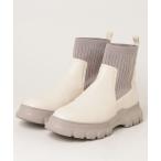 ショッピングニットブーツ 「ORiental TRaffic」 ショートブーツ X-LARGE ホワイト レディース