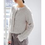 ショッピングスパンコール カーディガン スパンコールシャギーニットカーディガン レディース