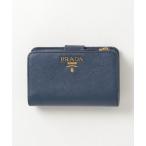 「PRADA」 サフィアーノ 二つ折り 財布 - ブルー レディース