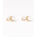 [ete] серьги ( обе уголок для ) FREE желтое золото женский 