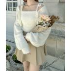 [Ambre Neige] вязаный ансамбль FREE слоновая кость женский 