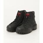 「Onitsuka Tiger」 ショートブーツ 22.5 ブラック×ブラック レディース