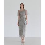 「Leja」 半袖ワンピース SMALL グレー レディース