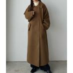 [callautia] пальто с отложным воротником SMALL Brown женский 
