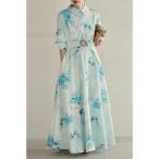 「CAWAII」 シャツワンピース FREE ブルー レディース