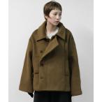 ショッピングピーコート ピーコート pコート フェイクウールダブルコート　FAKE WOOL DOUBLE COAT レディース