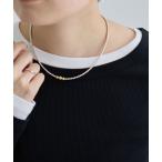  колье [ sterling серебряный / Gold металлизированный использование ] Gold верх Navajo жемчуг 3×40 колье женский 