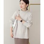 ニット セーター ショートベロアモールニットプルオーバー レディース