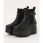 ブーツ 「YOSUKE/ヨースケ」厚底サイドゴアショートブーツ レディース