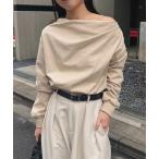 ショッピングtシャツ tシャツ ドレープスウェット レディース