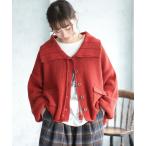 カーディガン 赤レンガのカーディガン レディース