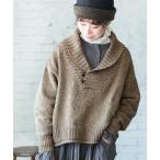 ニット セーター 冬のアイスクリームなネップのプルオーバー レディース