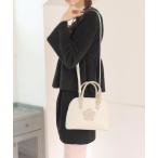 ショッピングラウンド トートバッグ マリークワント mary quant ラウンドシェイプ 2WAYミニトート レディース