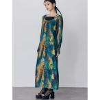 ワンピース レイヤードパターンシアーワンピース