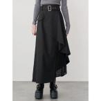 ショッピング旅行 スカート レイヤードハイウエストスカート