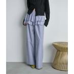 ショッピングストライプ パンツ ラッフルベルトセットストライプイージーパンツ レディース