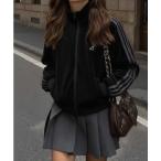 ショッピングジャージ ジャージ 「KANGOL」袖ラインワンポイント刺繍ベロアトラックジャケット レディース メンズ