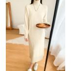 ショッピングニットワンピース ワンピース タートルネックニットワンピース