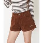 パンツ レイヤードコーデュロイショートパンツ レディース