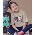 tシャツ 綿100％ デビラボ スーパーBIGシルエット プリント半袖Tシャツ キッズ 子供服 男の子 女の子
