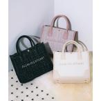 ショルダーバッグ バッグ ツイードショルダートート レディース