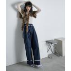  брюки из твила боковой линия roll выше tuck брюки женский 