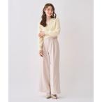 ショッピングワイドパンツ パンツ ビット付きハイウエストワイドパンツ レディース