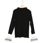 ショッピングIS tシャツ ニット×シアー袖切替ロンT レディース