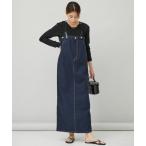 ショッピング古着 「Curensology」 サロペットスカート FREE インディゴブルー レディース