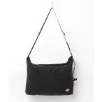 「DANTON」 刺繍ショルダーバッグ - ブラック レディース