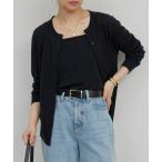 [GALLARDAGALANTE] вязаный ансамбль FREE черный женский 