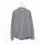 「GYMPHLEX」 長袖ネルシャツ M グレー メンズ